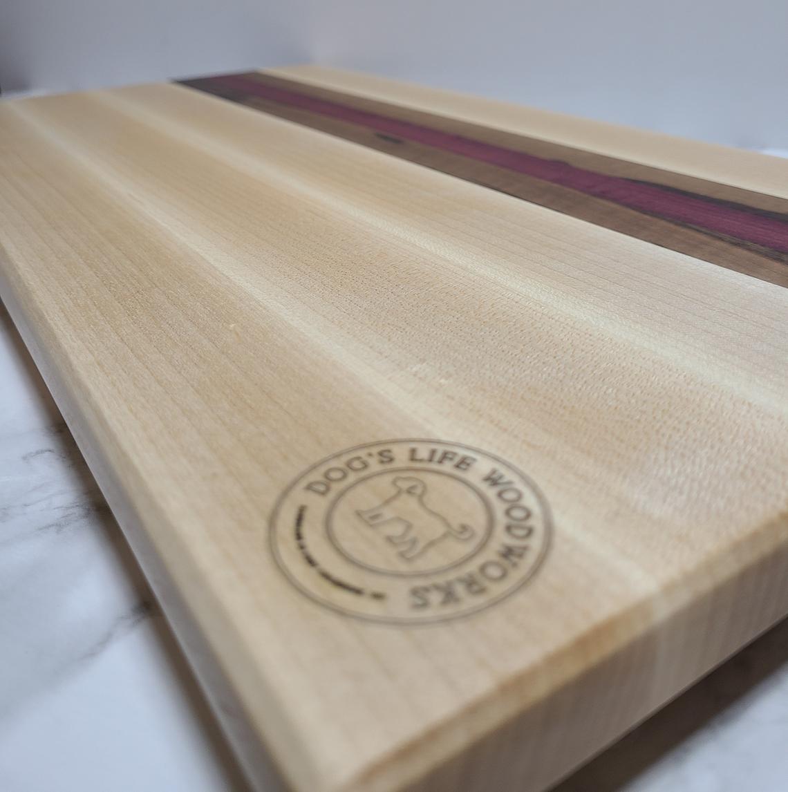 Maple w/ Purpleheart & Walnut
